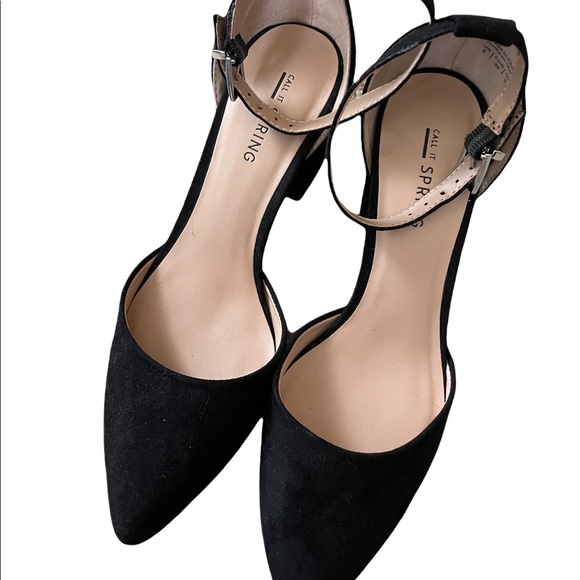 Call it spring heels size 6 in black - Picture 1 of 4